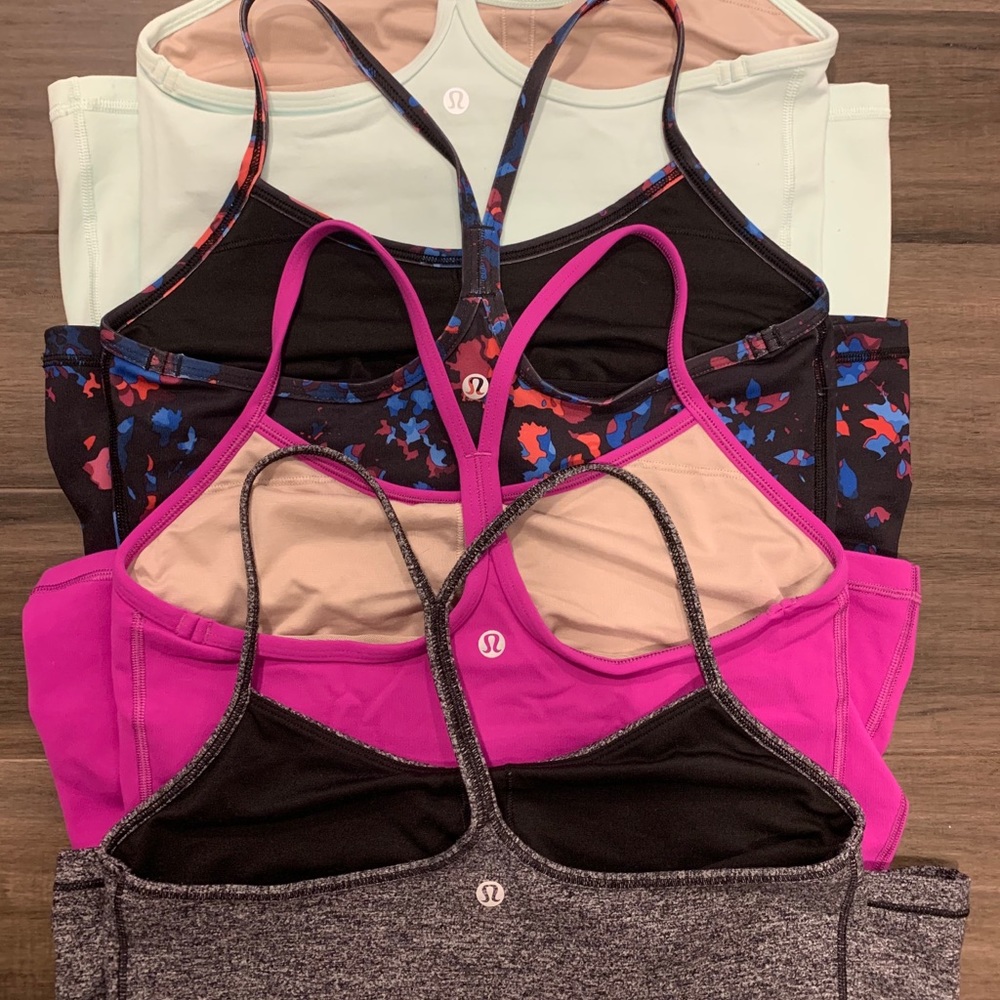Lot of 4 Lululemon Power Y Tanks